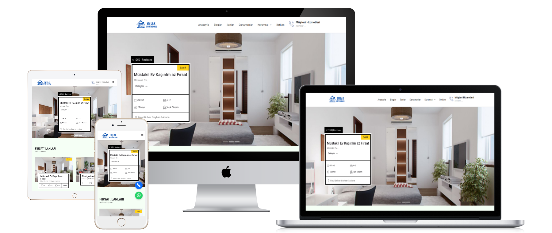 White v1 Emlak ve Gayrimenkul Web Paketi