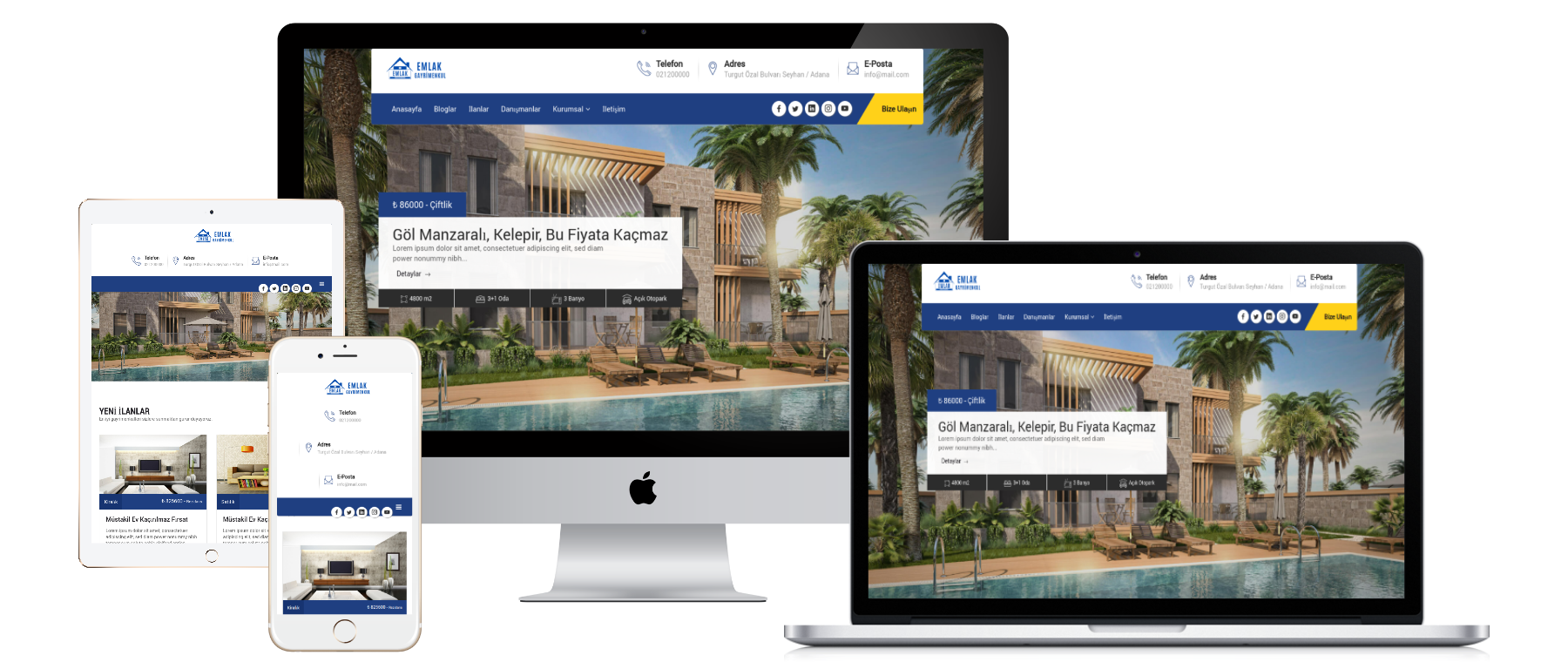 White v2 Emlak ve Gayrimenkul Web Paketi