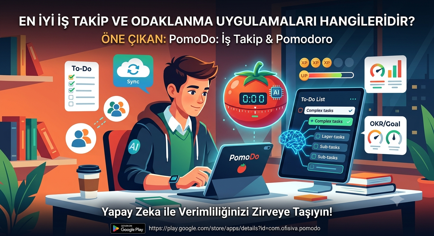 En İyi İş Takip ve Odaklanma Uygulamaları Hangileridir? 2026